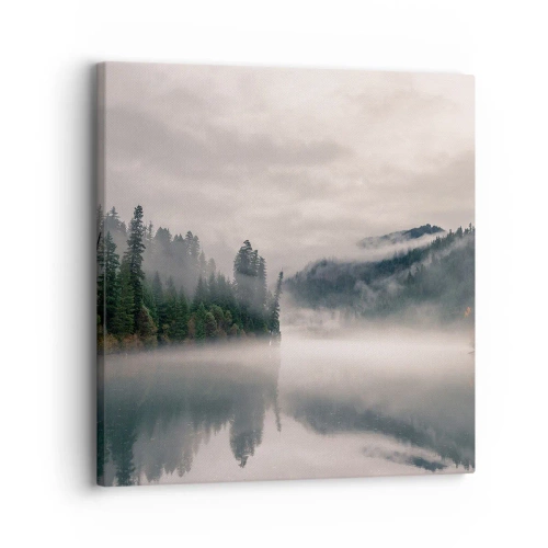 Tablou pe pânză - În reverie, în ceață - 30x30 cm