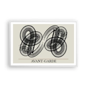 Poster în ramă albă - A apărut spontan - 91x61 cm