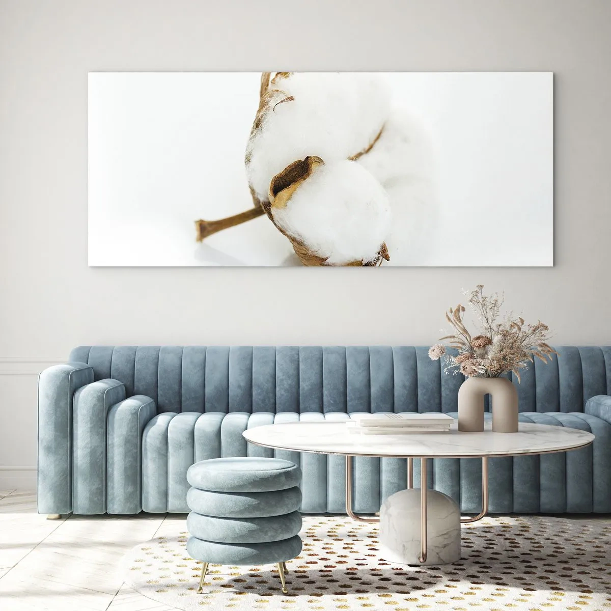 Tablou pe sticlă - Moale prin natură - 100x40 cm