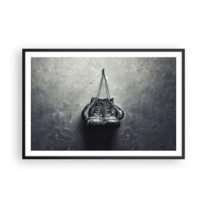 Poster în ramă neagră - Timp de luptă și timp de pace - 91x61 cm
