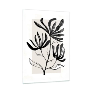 Tablou pe sticlă - Schiță pentru ierbar - 50x70 cm