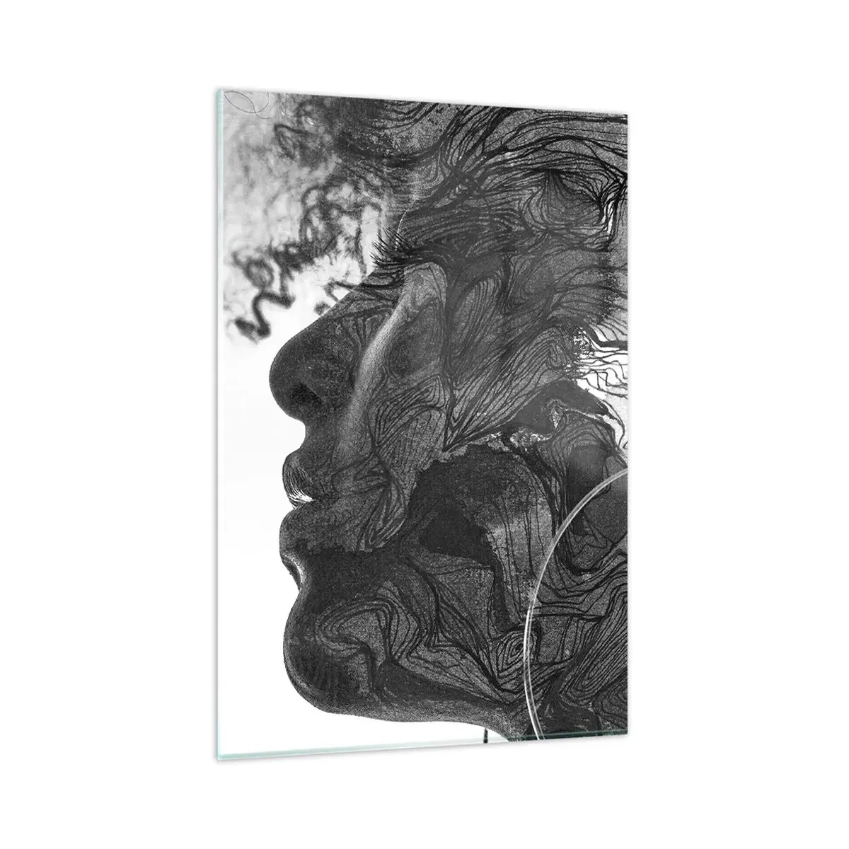 Tablou pe sticlă - Încurcată în vise - 80x120 cm