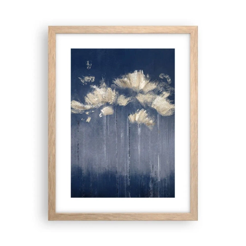 Poster în ramă de stejar deschis - Ca petalele în vânt - 30x40 cm