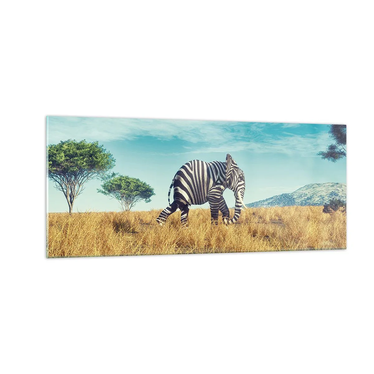 Tablou pe sticlă - Griul nu mai este la modă - 100x40 cm