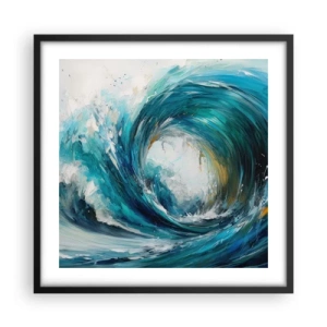 Poster în ramă neagră - Portal maritim - 50x50 cm