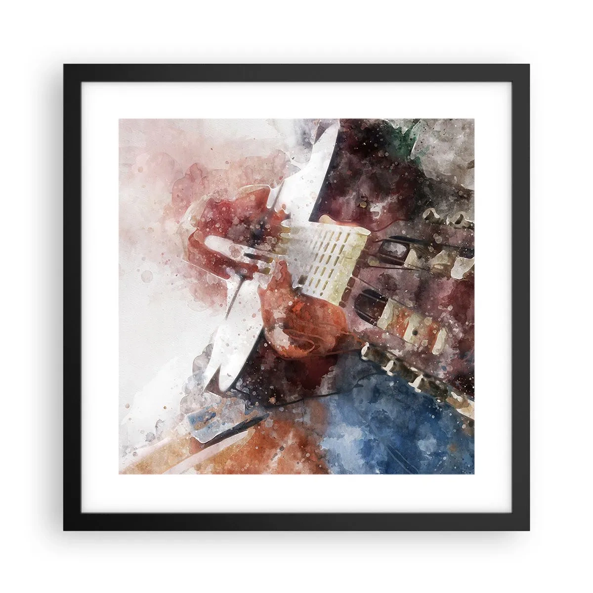 Poster în ramă neagră - Și ce părere ai? - 40x40 cm