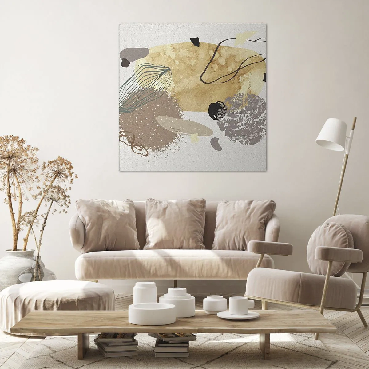 Tablou pe pânză - Fluiditatea aplicată - 60x60 cm