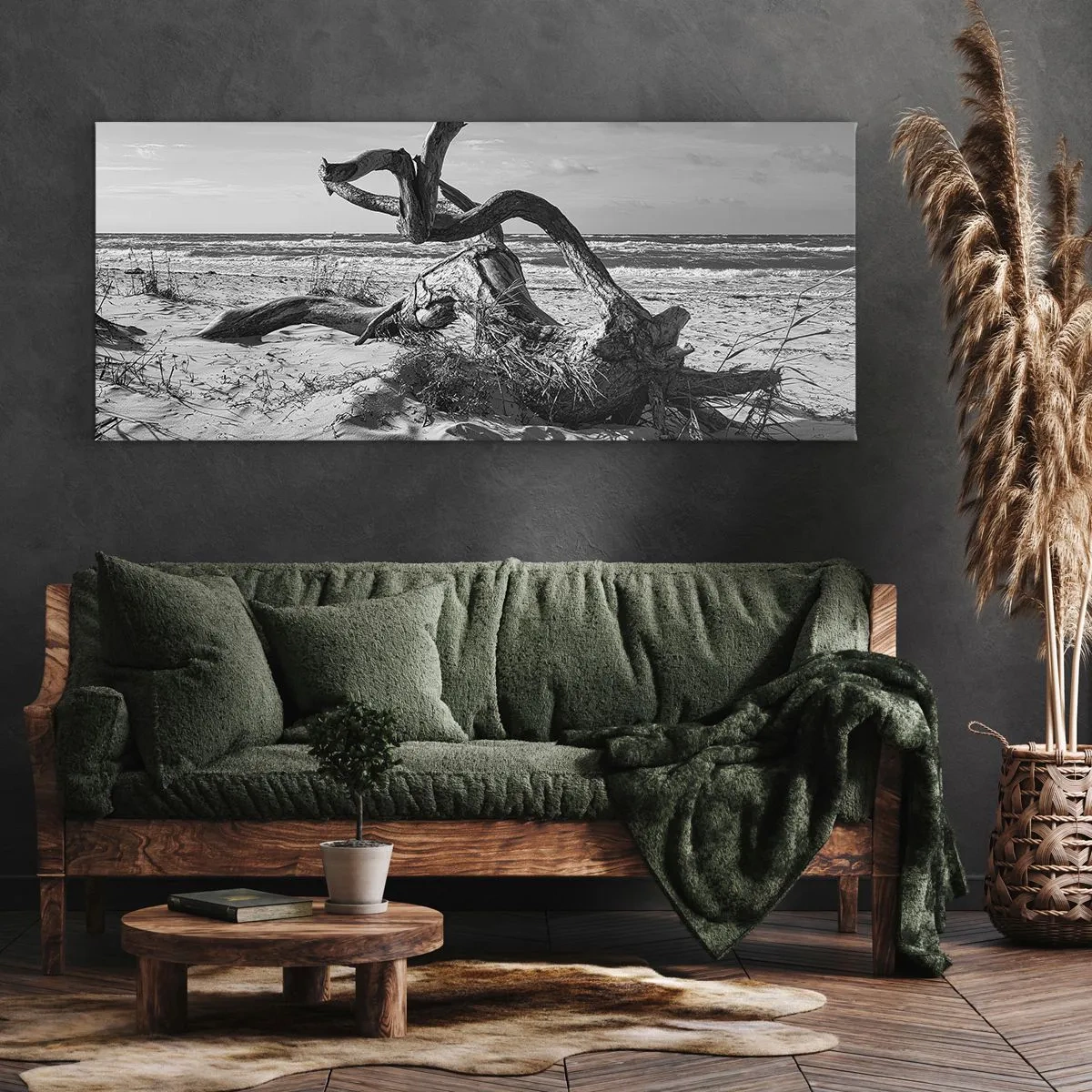 Tablou pe pânză - Sculptură marină - 100x40 cm