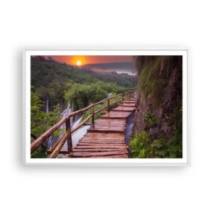 Poster în ramă albă - Frumusețe de necrezut - 100x70 cm