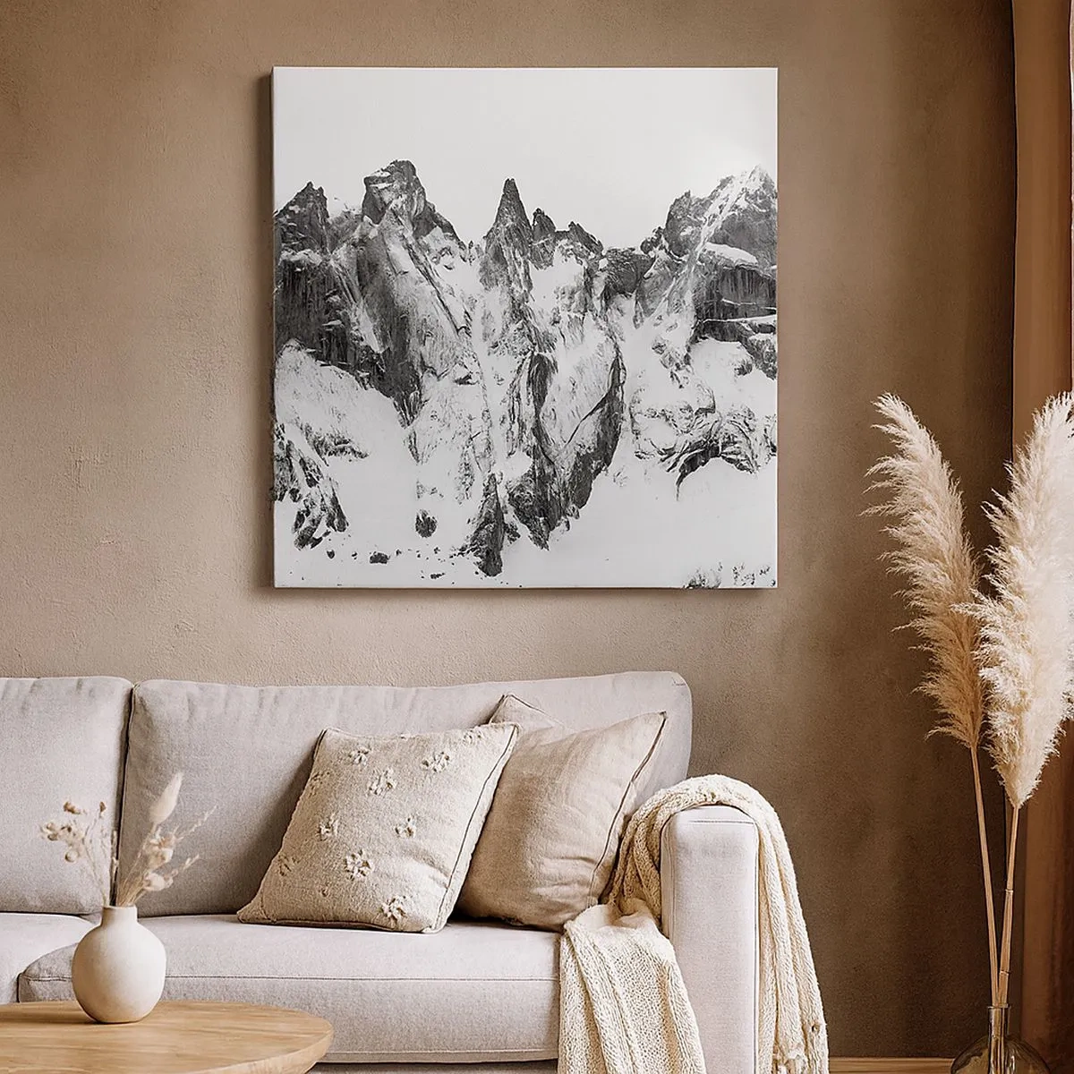 Tablou pe pânză - Amenințarea crestei de granit - 30x30 cm