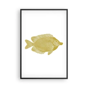 Poster în ramă neagră - Pește și atât - 61x91 cm