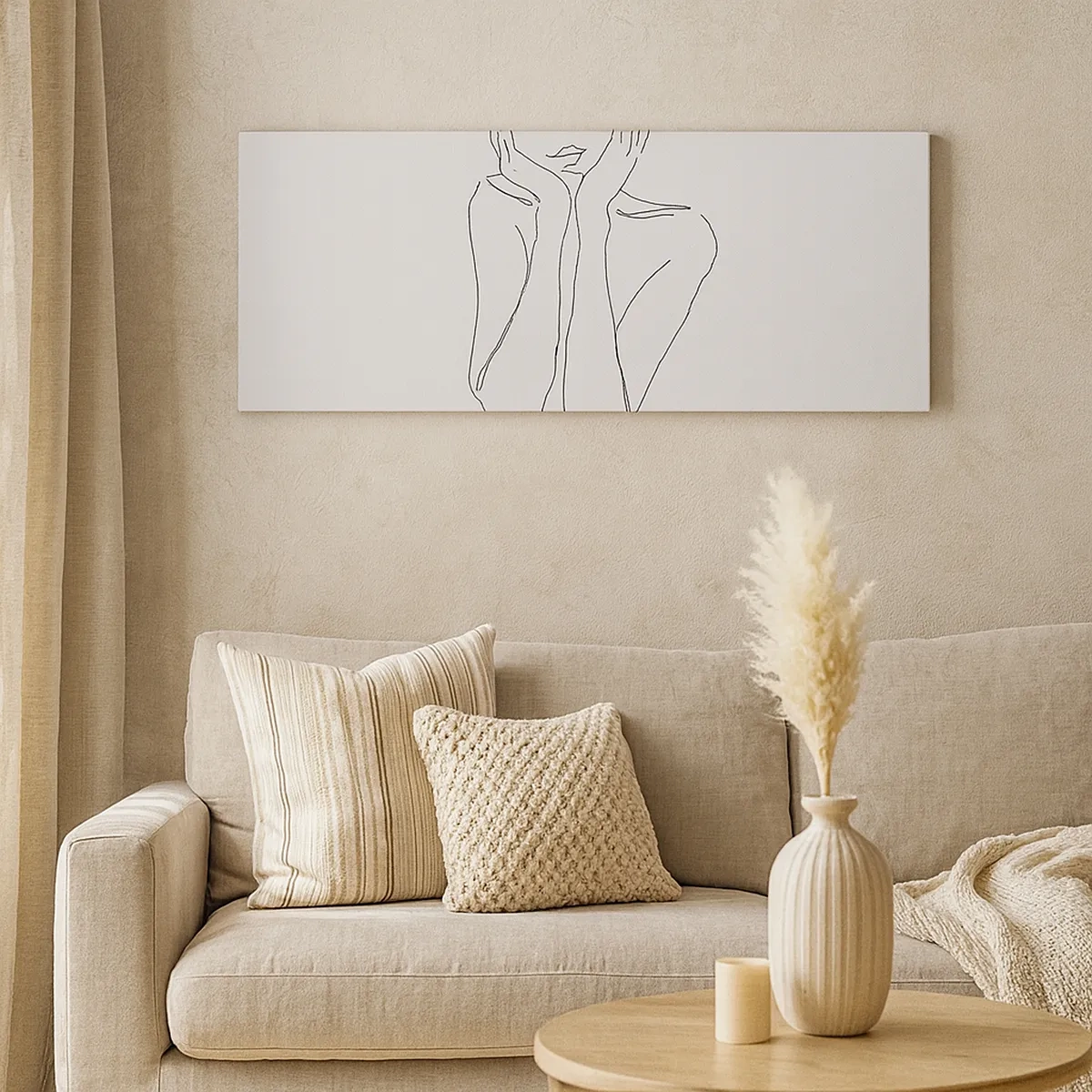 Tablou pe pânză - La ce visează fetele - 30x30 cm