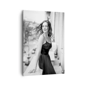 Tablou pe pânză - Cu siguranță e o fată pariziană - 50x70 cm