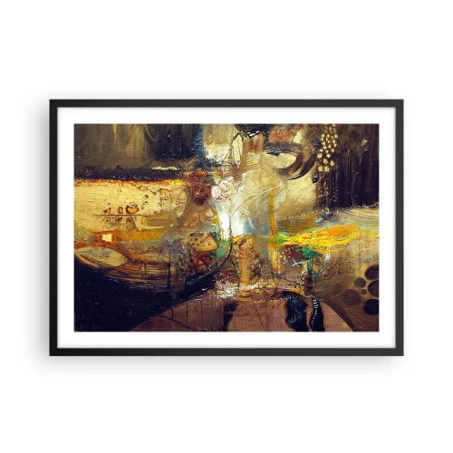 Poster în ramă neagră - Rece, călduț, fierbinte - 70x50 cm