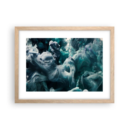Poster în ramă de stejar deschis - Mișcarea culorilor - 40x30 cm