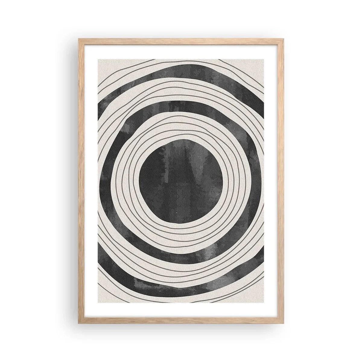 Poster în ramă de stejar deschis - Direct la subiect - 50x70 cm