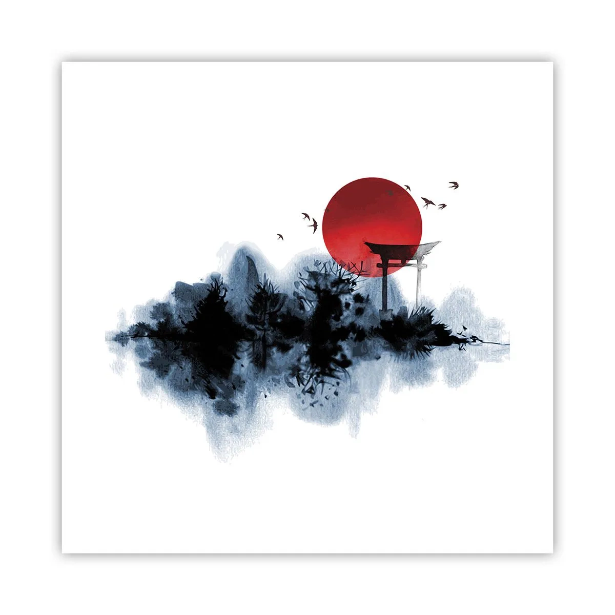 Poster - O vedere japoneză - 40x40 cm