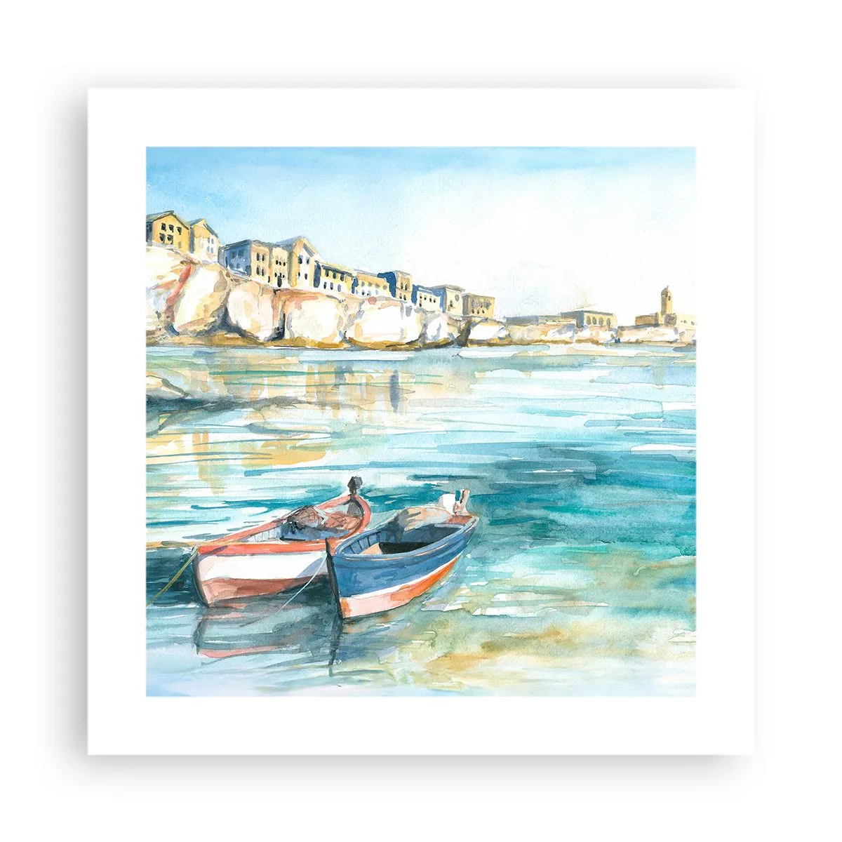 Poster - Peisaj în azur - 40x40 cm