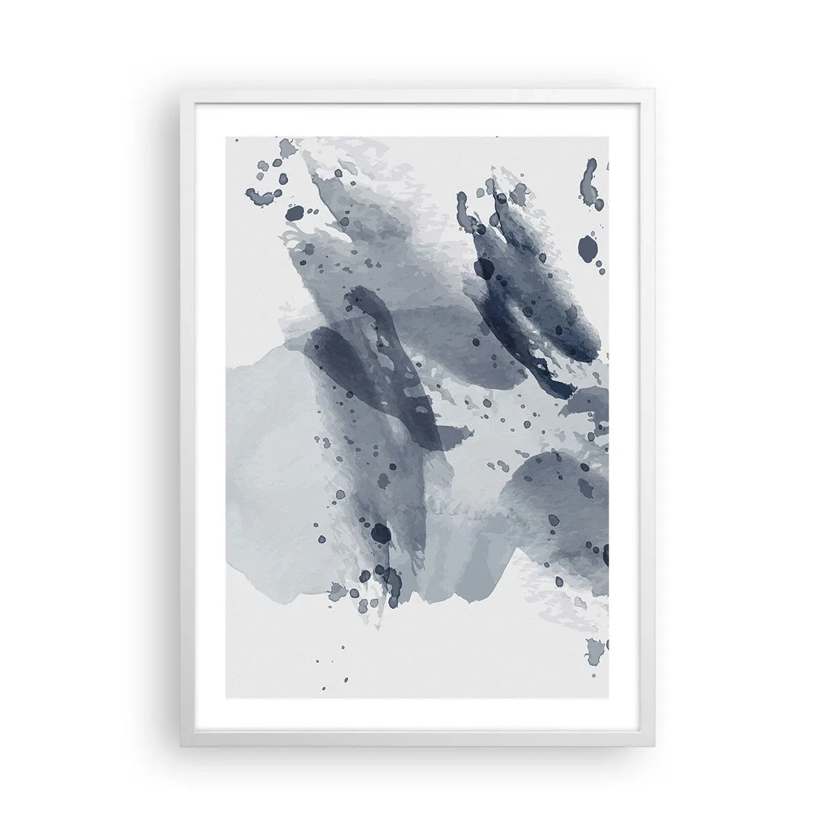 Poster în ramă albă - Un studiu al naturii de apă - 50x70 cm