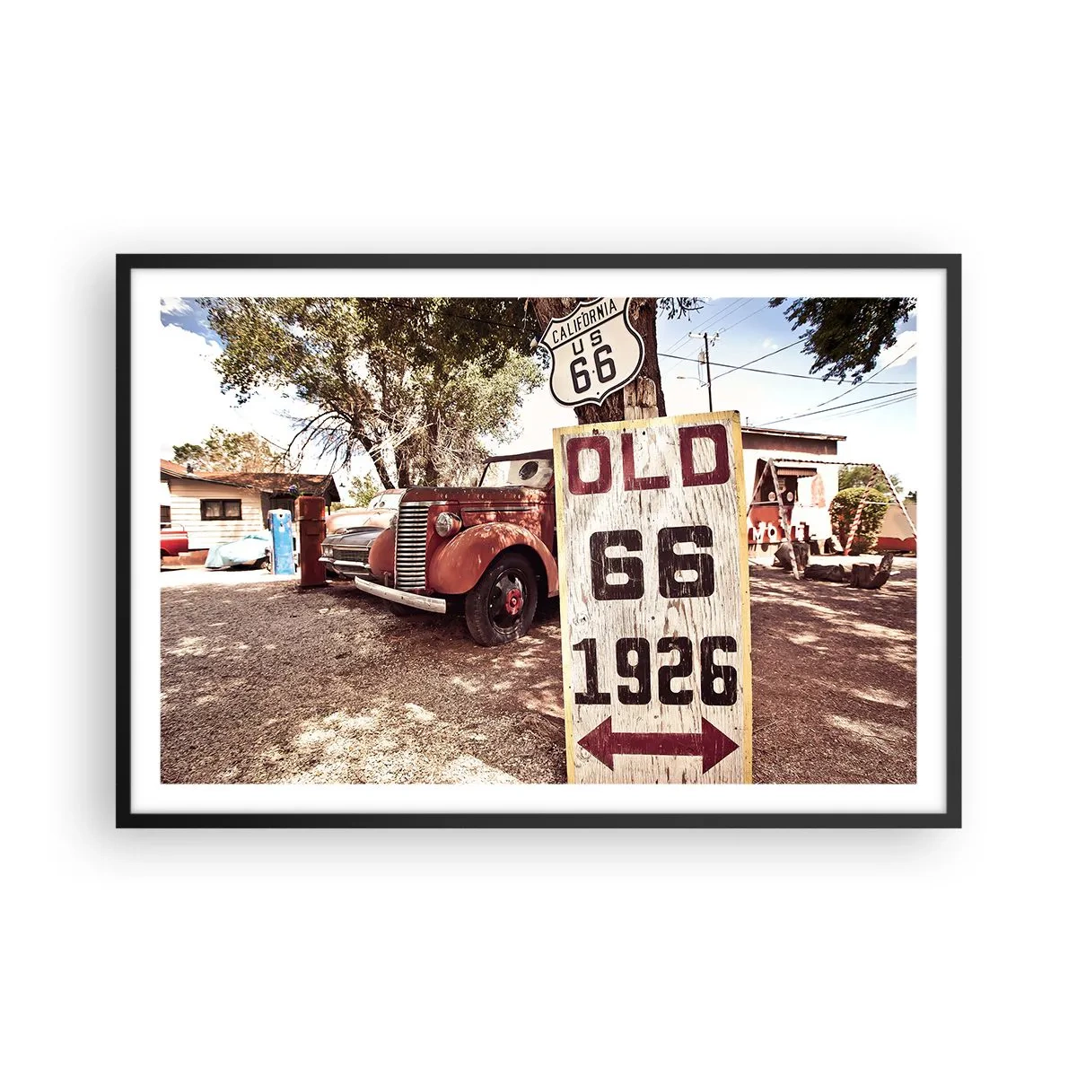 Poster în ramă neagră - O legendă provincială americană - 91x61 cm