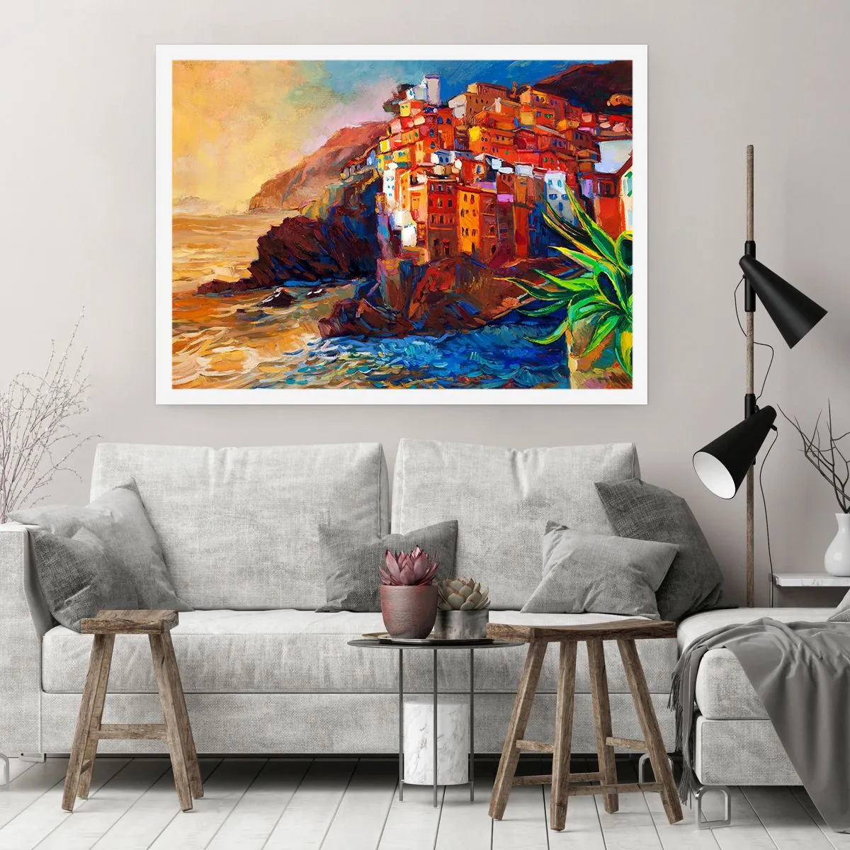 Poster - Oraș italian de vis - 70x50 cm