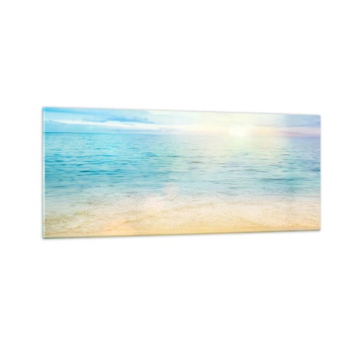 Tablou pe sticlă - Marele albastru - 100x40 cm