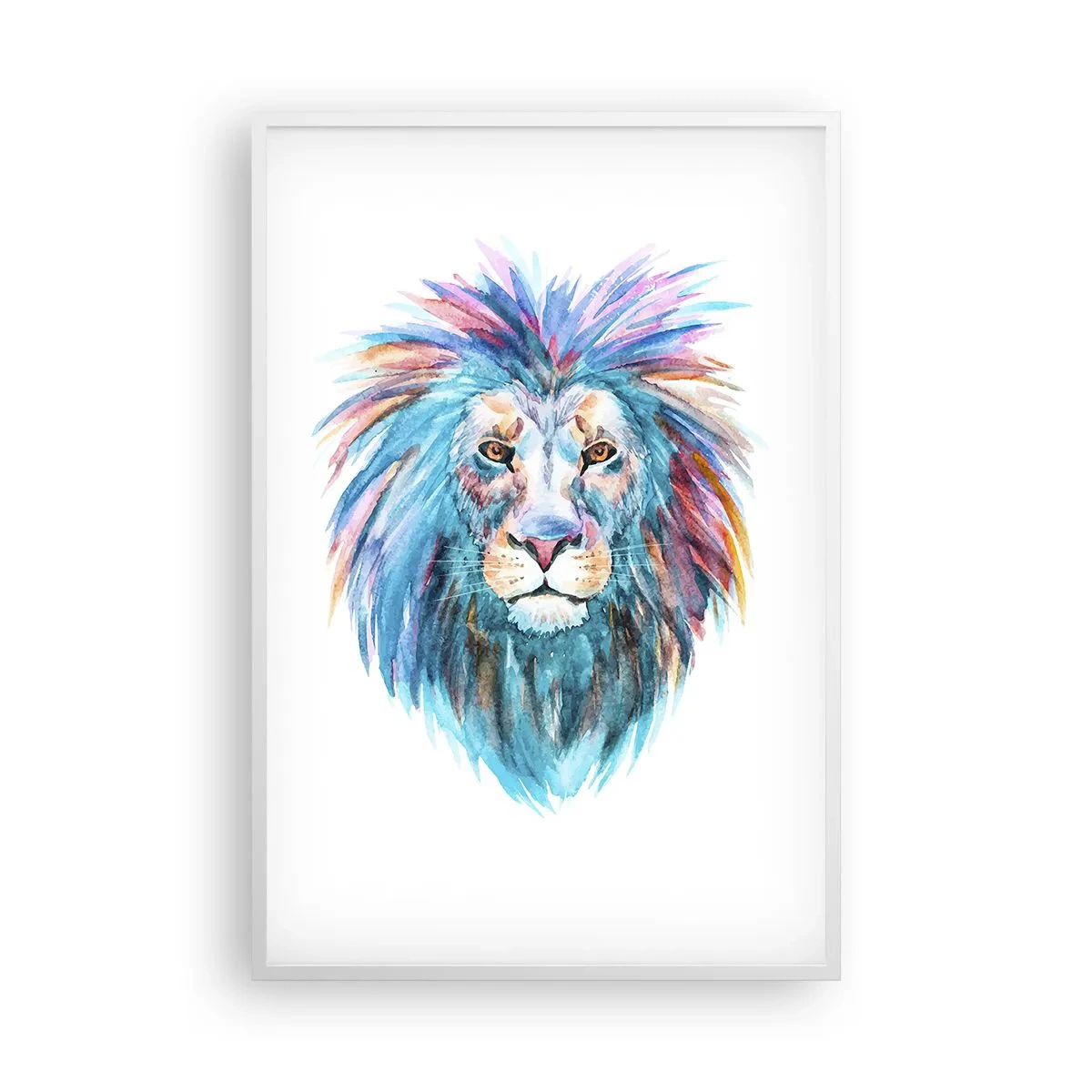 Poster în ramă albă - Aură electrizantă - 61x91 cm