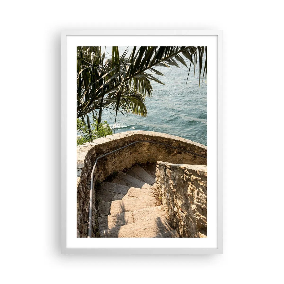 Poster în ramă albă - Sub soarele Italiei - 50x70 cm