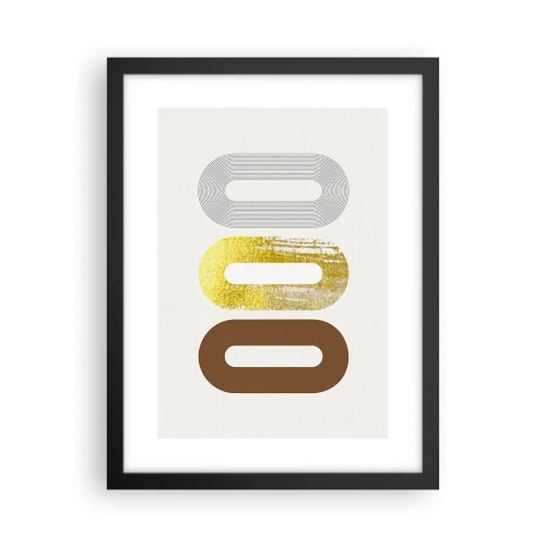 Poster în ramă neagră - Ooo! - 30x40 cm