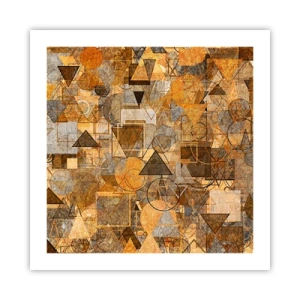 Poster - Lumea băgată în formă - 50x50 cm