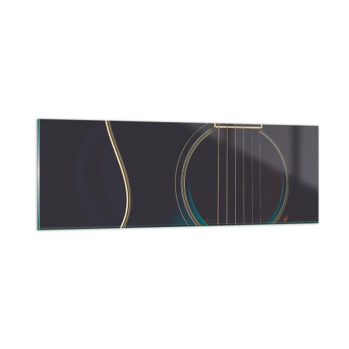Tablou pe sticlă - O clipă înainte de a suna - 90x30 cm