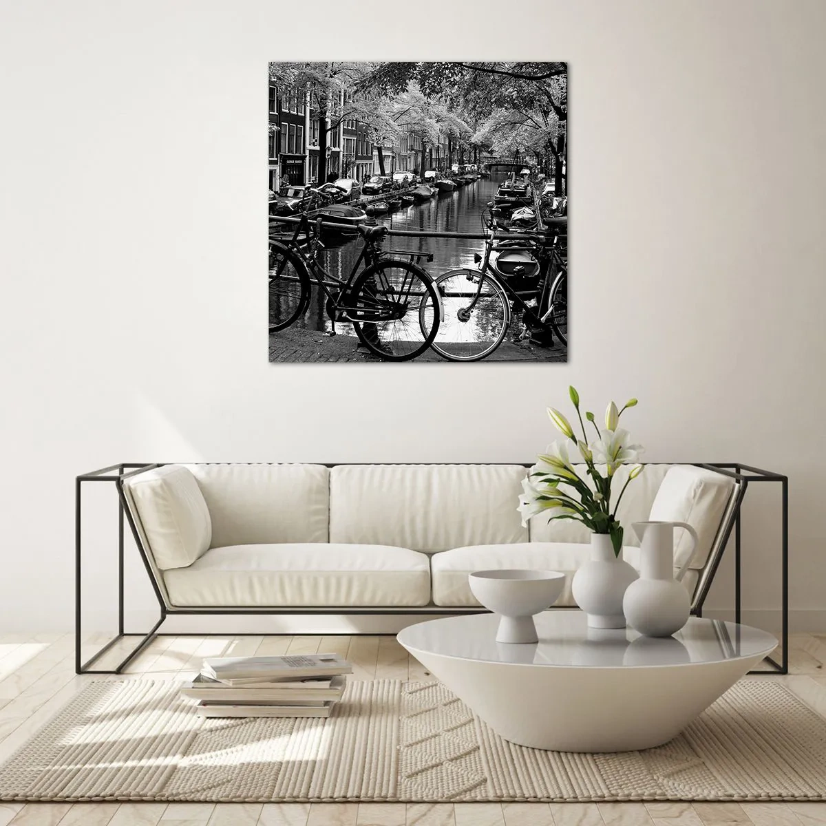 Tablou pe sticlă - O perspectivă foarte olandeză - 60x60 cm