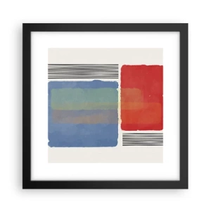 Poster în ramă neagră - Spiritul și litera geometriei - 30x30 cm