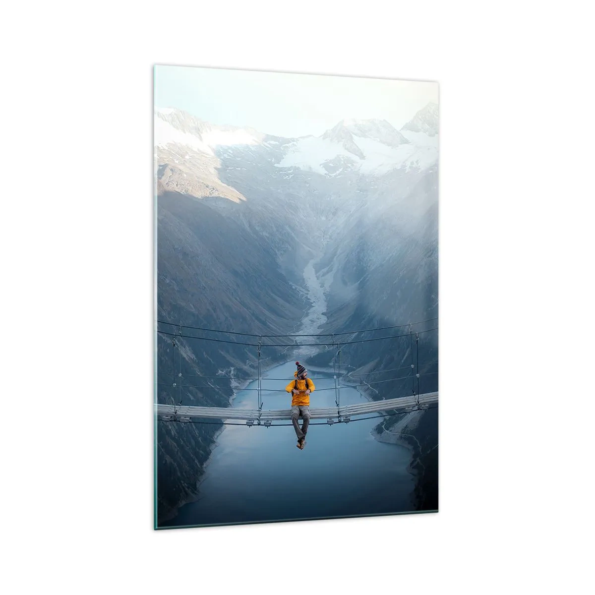 Tablou pe sticlă - Încântat în suspensie - 70x100 cm