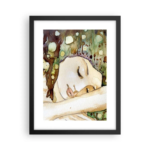 Poster în ramă neagră - Visul violet smarald - 30x40 cm