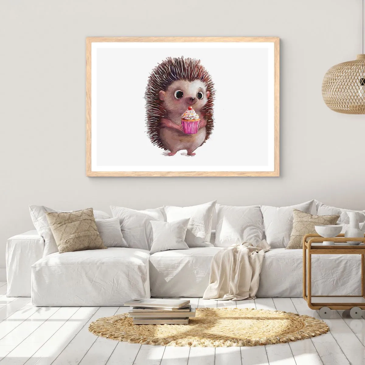 Poster în ramă de stejar deschis - Fiecare zi este o sărbătoare - 91x61 cm