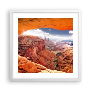 Poster în ramă albă - Sculptat de natura însăși - 40x40 cm