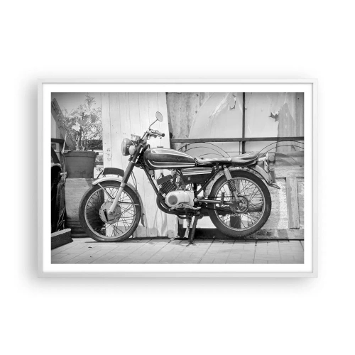 Poster în ramă albă - Clasicul înainte de toate - 100x70 cm
