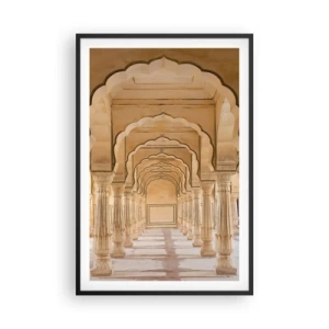 Poster în ramă neagră - În palatul Maharajahului - 61x91 cm