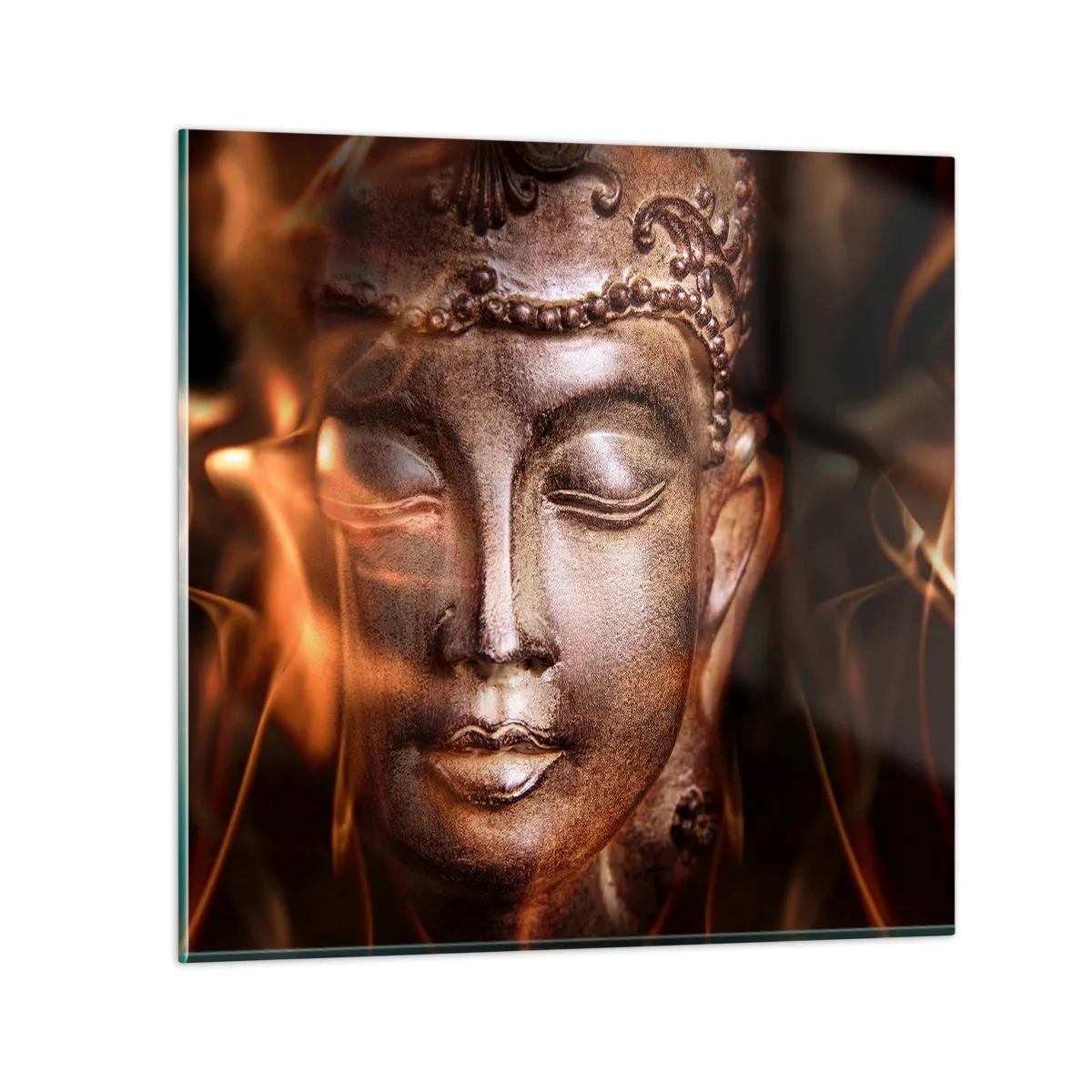 Tablou pe sticlă - Există doar aici și acum - 60x60 cm