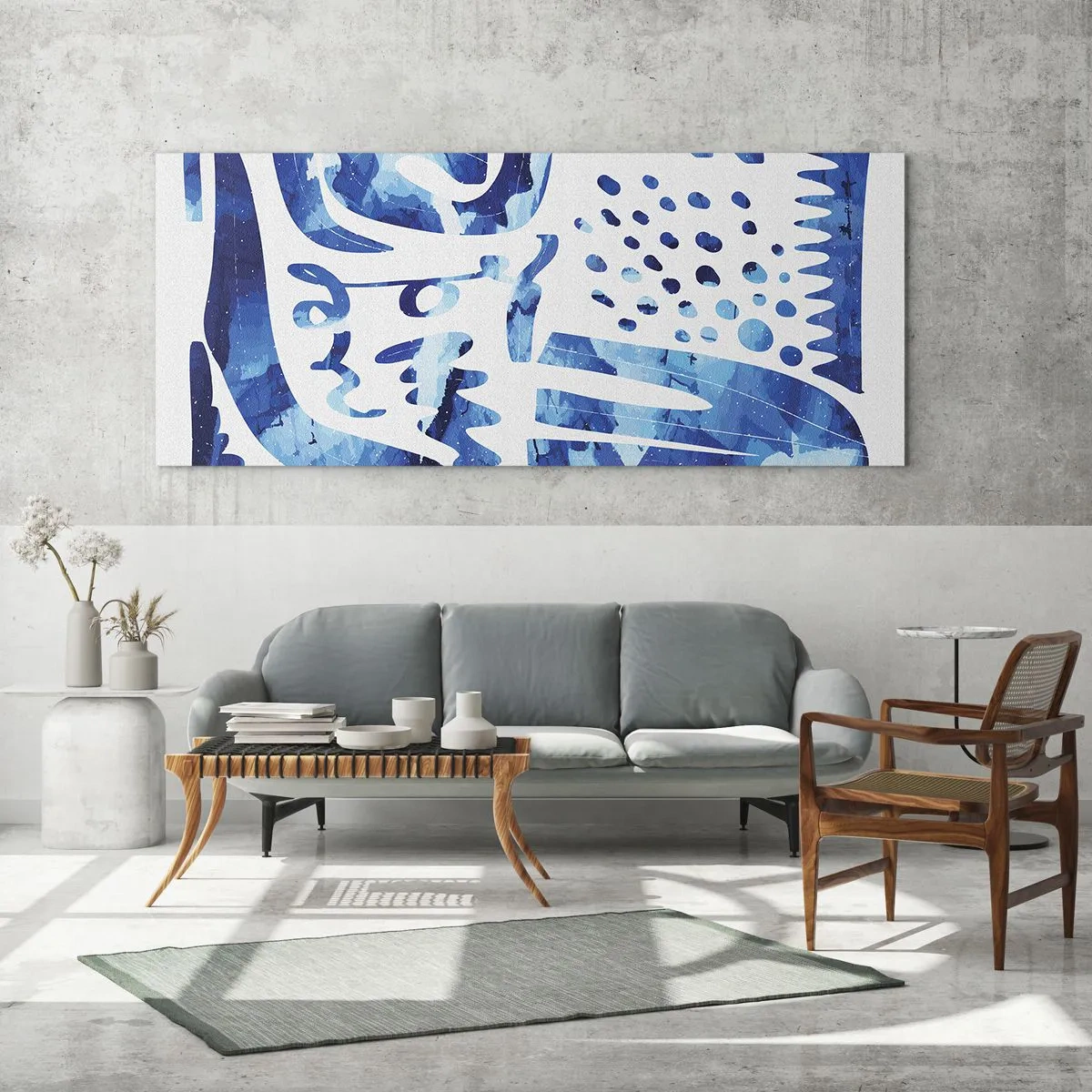 Tablou pe sticlă - Înapoi la rădăcini - 100x40 cm