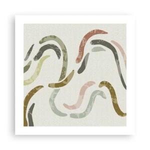 Poster - Dansul vesel al abstracției - 50x50 cm