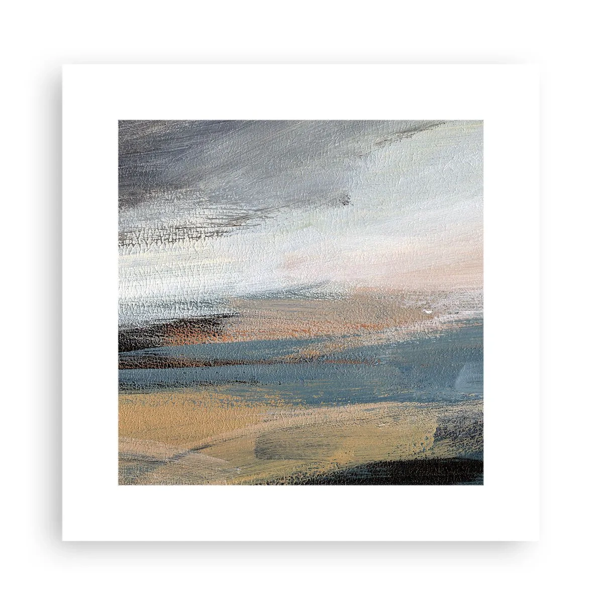 Poster - Abstracție: peisaj nordic - 30x30 cm