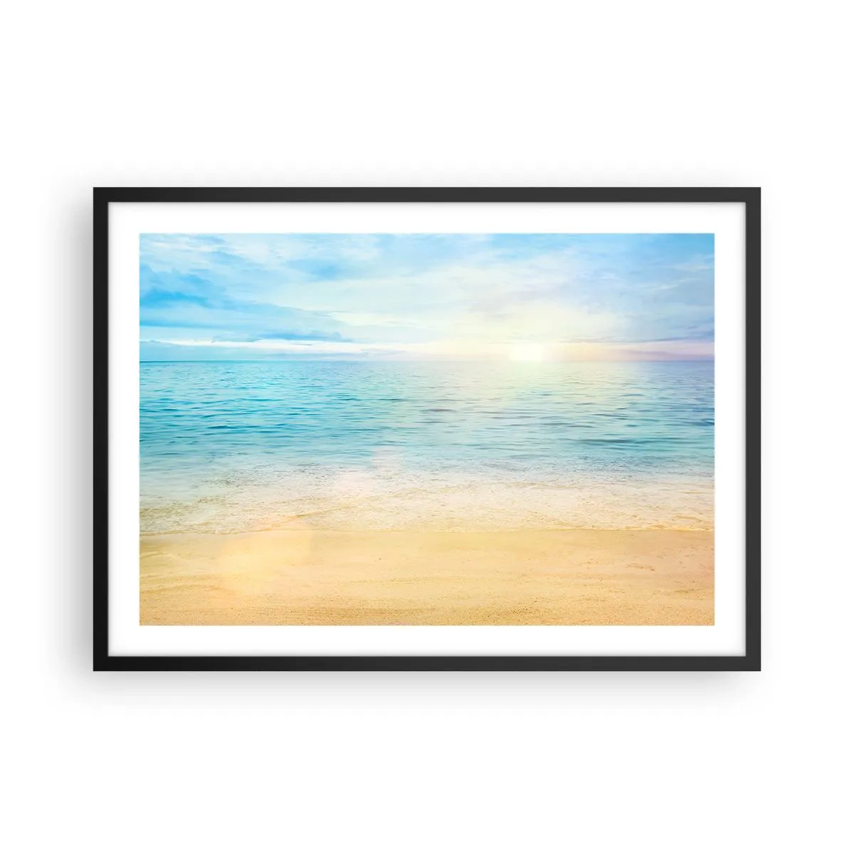 Poster în ramă neagră - Marele albastru - 70x50 cm