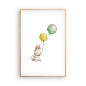 Poster în ramă de stejar deschis - Voi zbura și eu! - 61x91 cm