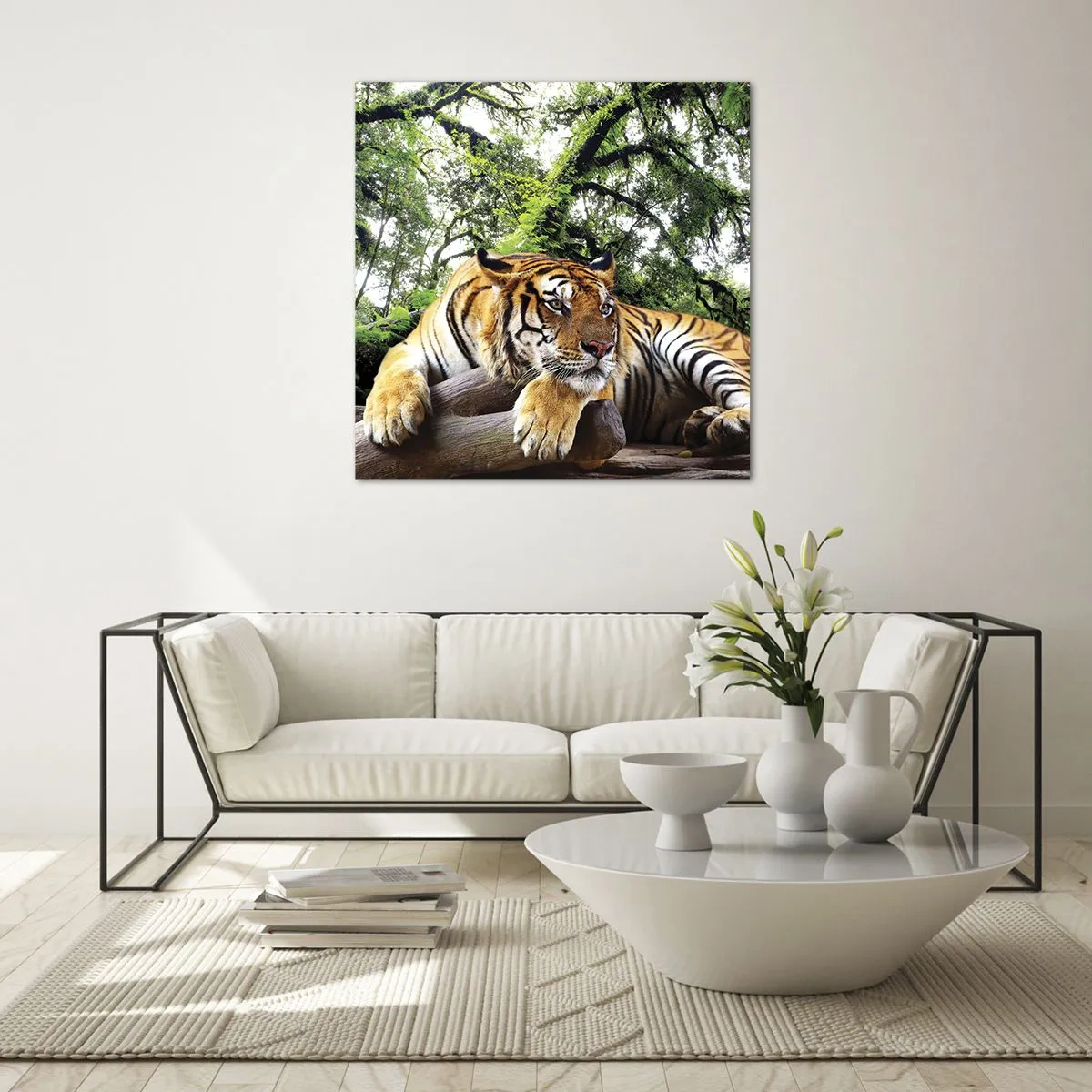 Tablou pe sticlă - Cu respect - 30x30 cm