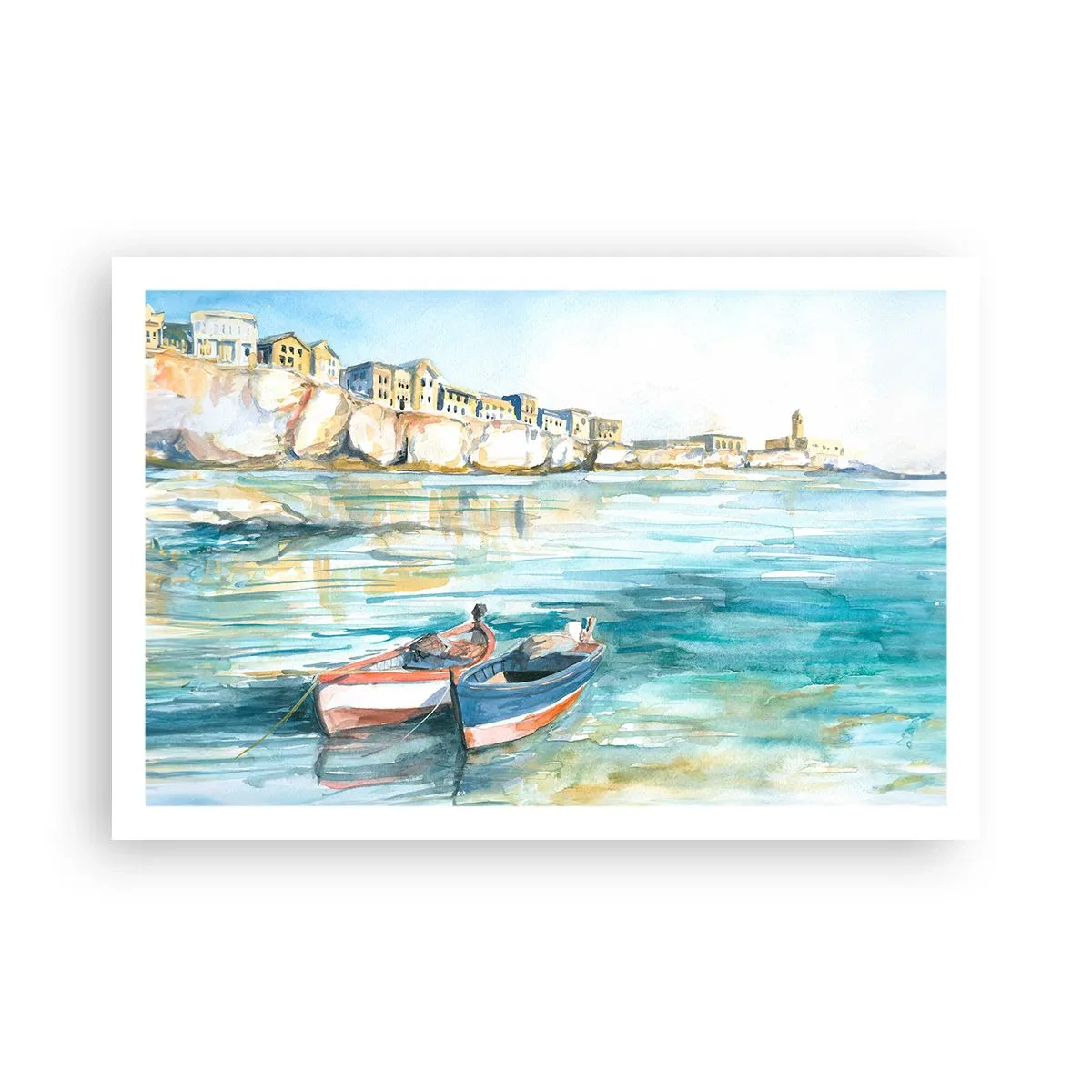 Poster - Peisaj în azur - 91x61 cm