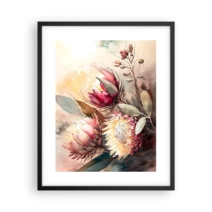 Poster în ramă neagră - Profil și en face - 40x50 cm