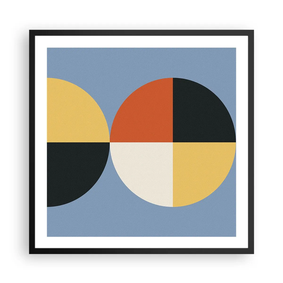 Poster în ramă neagră - Uită-te și numără - 60x60 cm