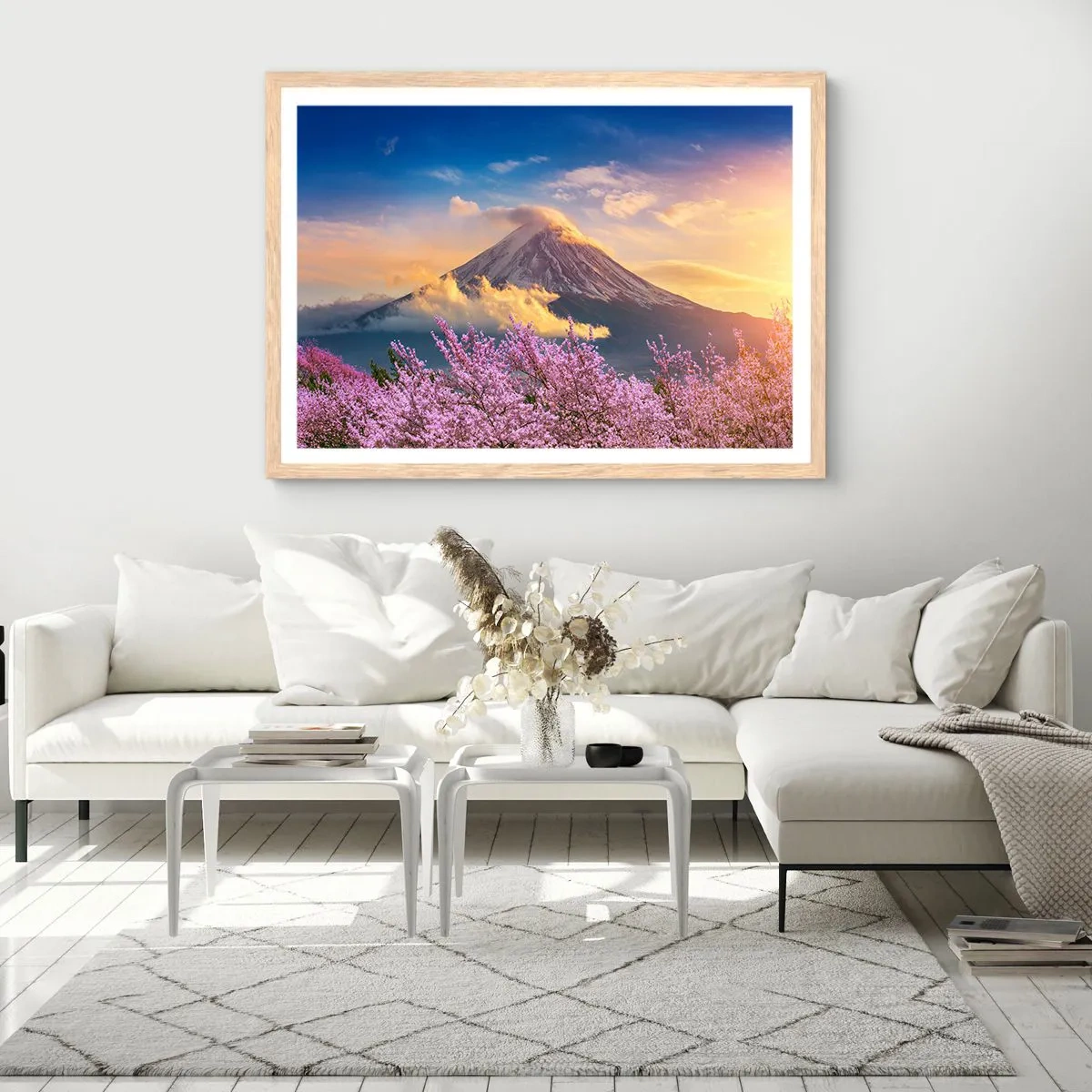 Poster în ramă de stejar deschis - Sfințenia japoneză - 40x30 cm